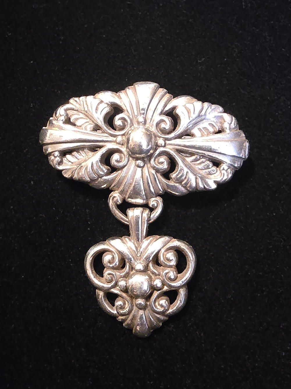 Brighton Silver-Tone Ornate Filigree Hanging Accent